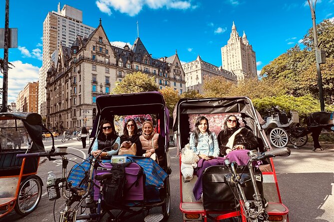 1 or 2 hour Central Park Pedicab Tour. - Getting on the Pedicab: Meeting Spot and Departure Timing