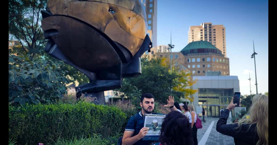9/11 Ground Zero Walking Tour - Entering the memorial: Reflecting Absence by Michael Arad