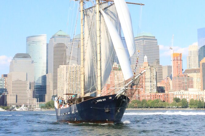 Afternoon Golden Hour Cocktail Sail - Clipper City - Brooklyn Bridge, Governors Island, and the New Jersey shoreline sweep