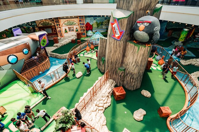 American Dream Angry Birds Indoor Mini Golf Ticket - What 18 holes feels like: twists, challenges, and a short game rhythm