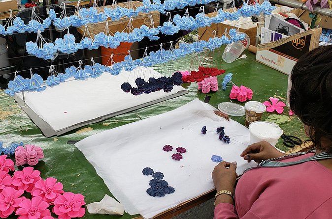 Behind The Scenes Factory Tour - M&S Schmalberg Flowers - The Most Popular Detail: Flowers Made by Hand