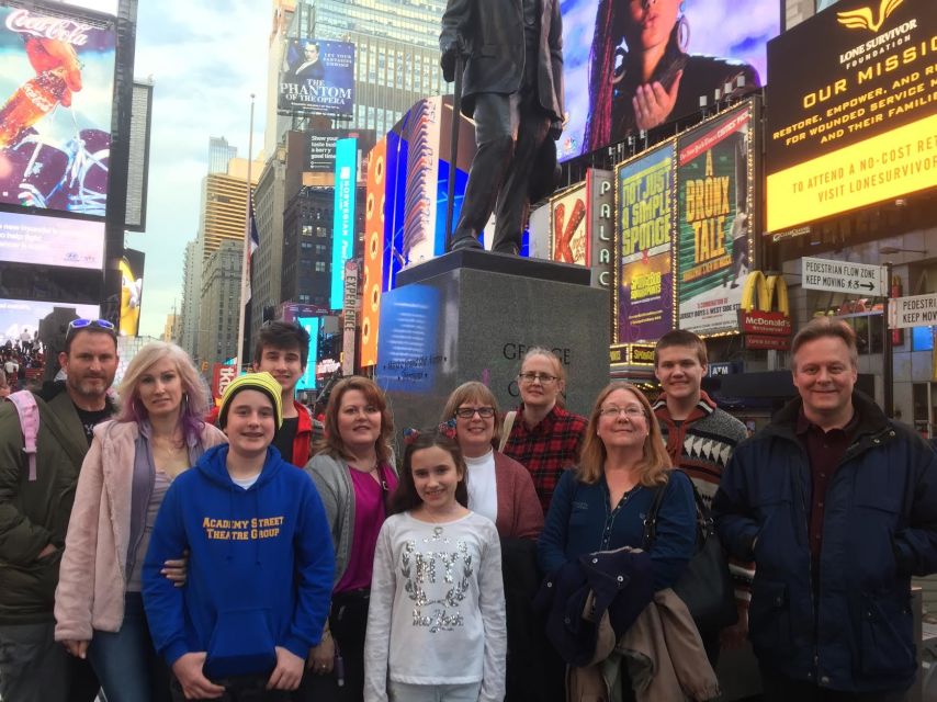 Broadway Theatre District Tour - Entering the Theater District at the Majestic Theatre