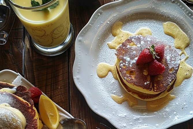Brunch in a Crunch in NYC - What You’ll Make: Lemon Raspberry Ricotta Pancakes and Eggs Benedict