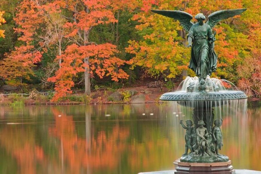 Central Park Bike Rental - Bethesda Fountain and the Literary Walk: where the park turns cinematic