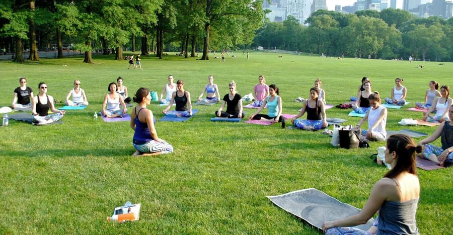 Central Park, New York: Yoga Classes in the park since 2012 - Why Sheep Meadow Yoga Works in a Big City