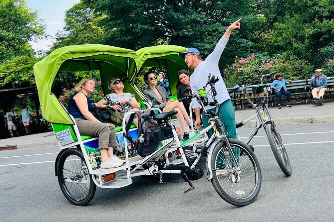 Central Park Pedicab Guided Tours - Gliding Past Central Park Icons in a Pedicab Cab