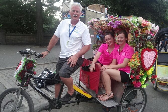 Central Park Pedicab Tours with New York Pedicab Services - Bethesda Fountain, Cherry Hill, and Strawberry Fields: the photo sequence that works