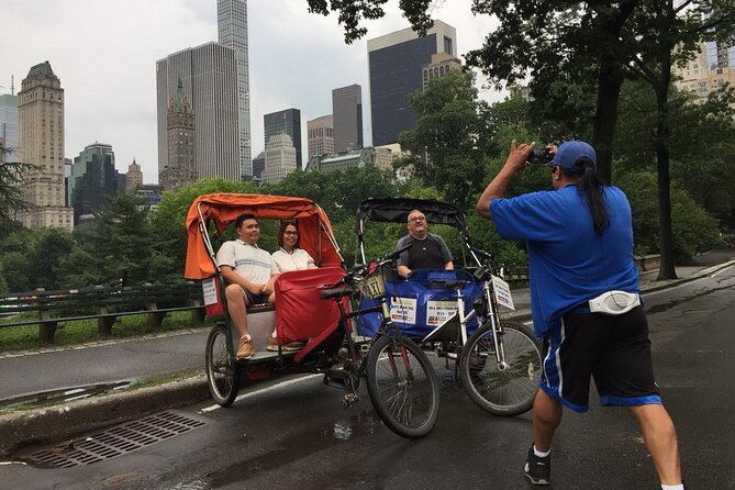 Central Park Pedicab Tours with New York Pedicab Services - The Dakota, Tavern on the Green, and Sheep Meadow: big-name scenes you can spot quickly