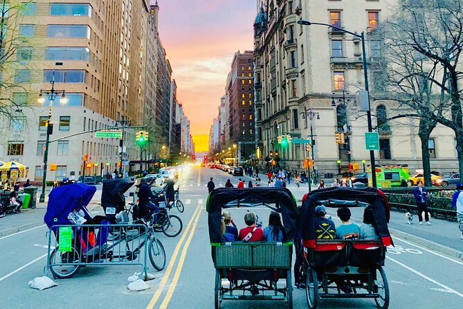 Central Park privet pedicab delux tour -1 hour - The route: Upper East Side and Upper West Side edges in one loop