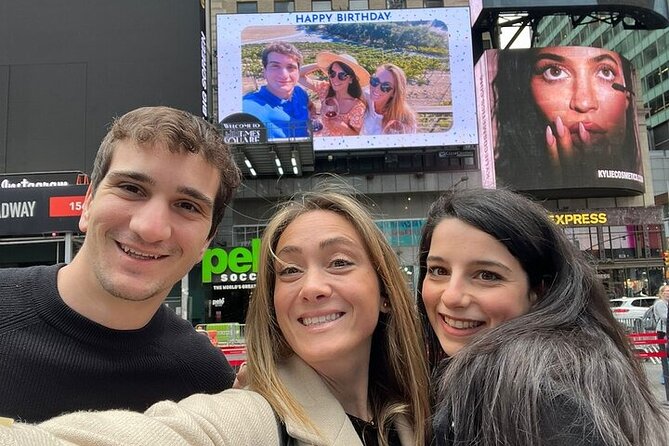 Get Your 15 Seconds of Fame on a Times Square Billboard in NYC! - Where to find the billboard in Times Square (1560 Broadway and the Pele/TKTS area)