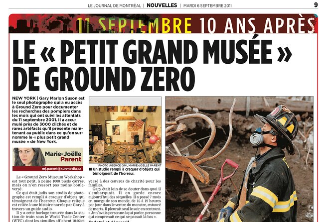 Ground Zero Museum Workshop Tour - Hands-On Remembrance: Holding WTC Steel and Window Glass