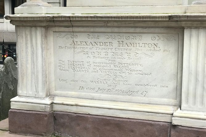 Hamilton's Wall Street - Trinity Church graveyard: paying respect at Hamilton’s final resting place