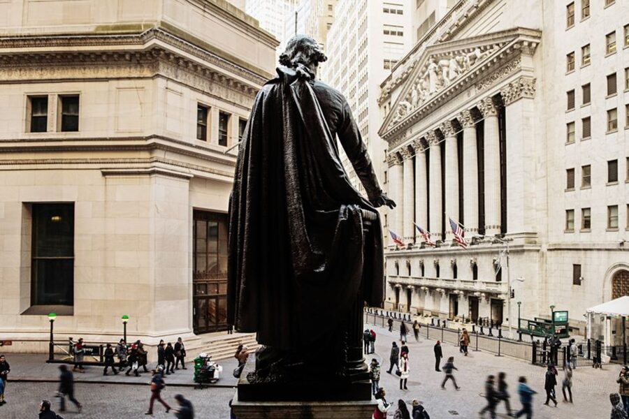 Lower Manhattan Tour: Wall Street & 9/11 Memorial - Federal Hall, Trinity Church, and the NYSE: seeing power up close