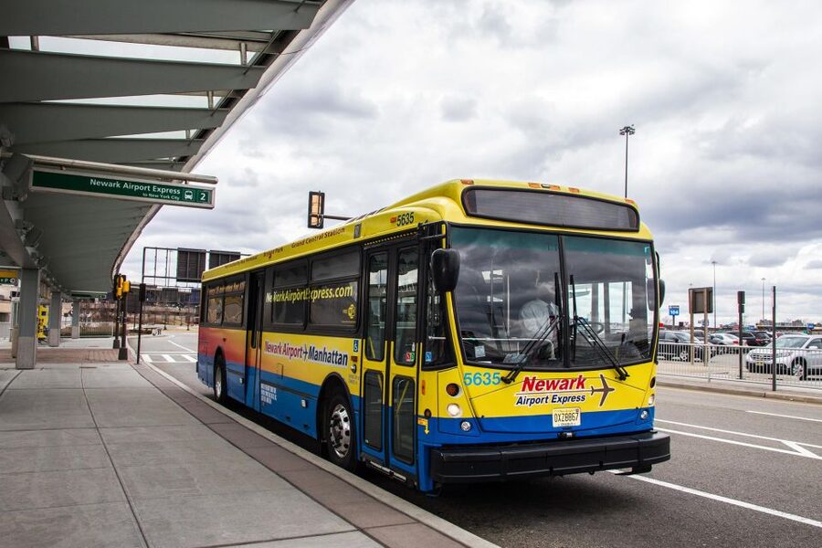 Manhattan: Bus Transfer from/to Newark Airport - Boarding at EWR: Terminals A, B, and C and the Stop Hunt