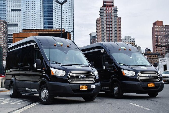 Manhattan to EWR: One Way Shared Departure Transfer - Shared van ride: seats, bags, and what to expect