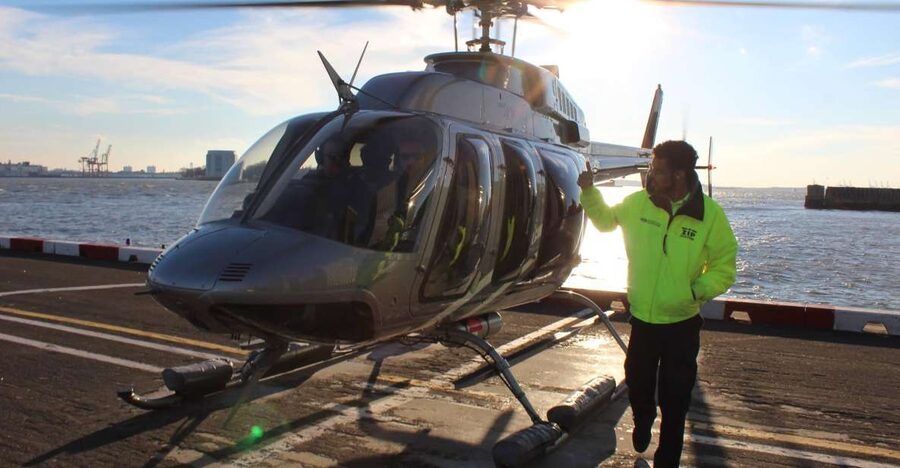 New Jersey: New York City Night Skyline Helicopter Tour - What the Flight Feels Like: Panoramic Windows and Headsets