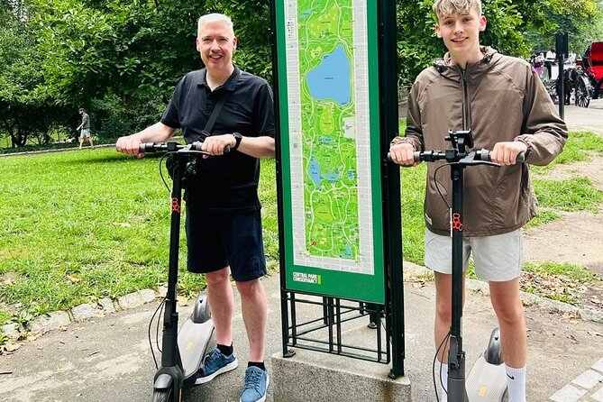 New York Central Park Guided Electric Scooter Tour - Museum Mile touchpoint and The Met: park walking with city-scale art