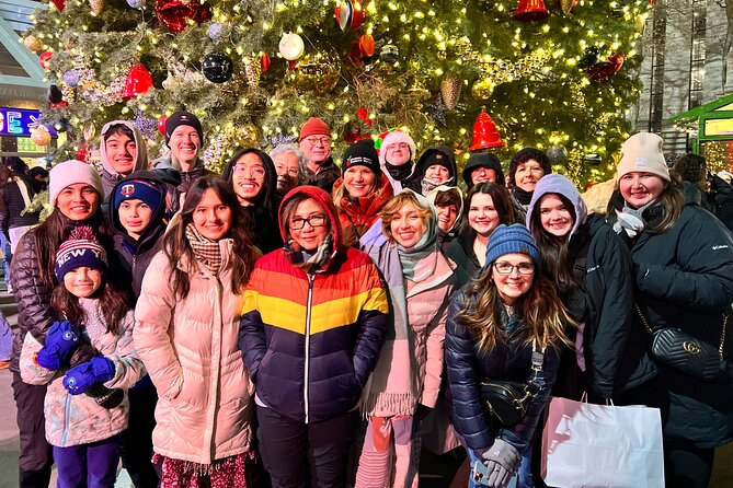 New York Christmas Holiday Lights Walking Tour - Bryant Park winter village: Tree, rink, and photo angles
