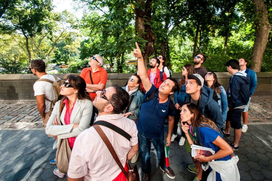 New York City: Bus Tour from Manhattan - Wall Street and Battery Park: Statue of Liberty views plus an early exit option