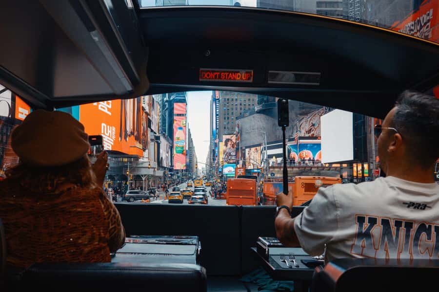 New York City: Bustronome Gourmet Dinner Tour - The 2-hour ride: what the route feels like from the terrace