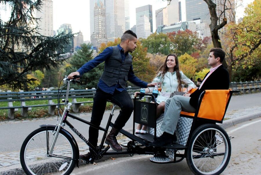 New York City: Central Park Tour by Pedicab - Adding the icons on the 2-hour ride: Alice, Jackie Onassis Reservoir, Belvedere Castle
