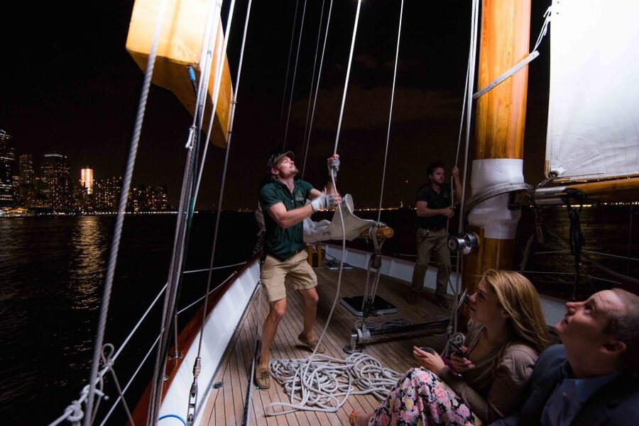 New York City Lights Schooner Cruise - Drinks and comfort during a 105-minute harbor cruise