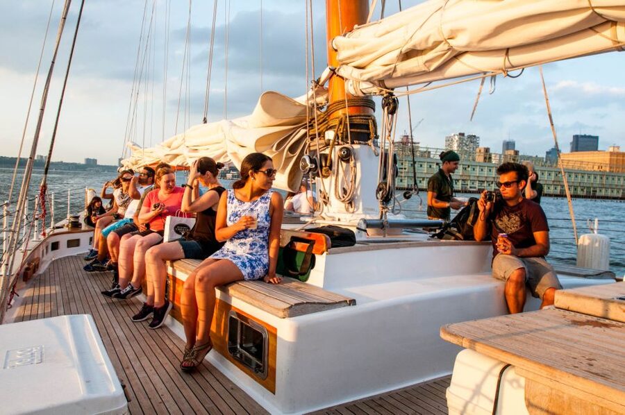 New York City: Sunset Sail Aboard a Schooner - From Hudson River Toward Liberty: What the Route Looks Like at Sunset