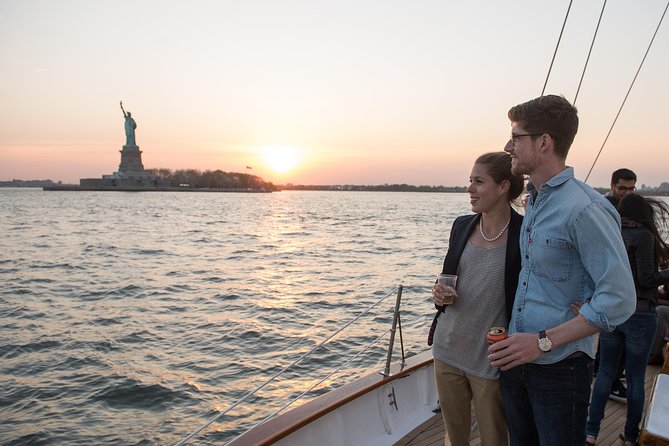 New York City Sunset Sail to the Statue of Liberty - Ellis Island stretch: moving into the harbor’s quieter mood
