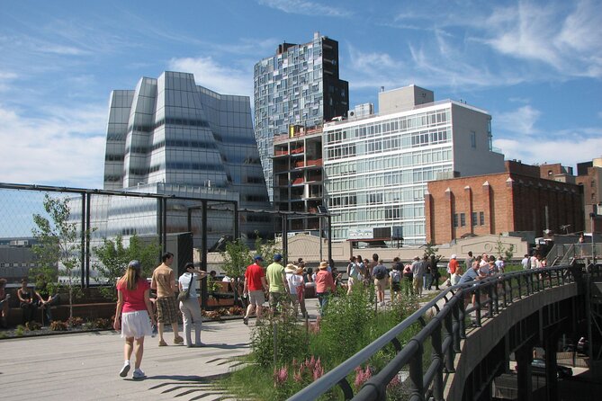 New York City & The High Line - Self Guided Walking Tour - Meatpacking District architecture stop: IAC Building and the ROXY