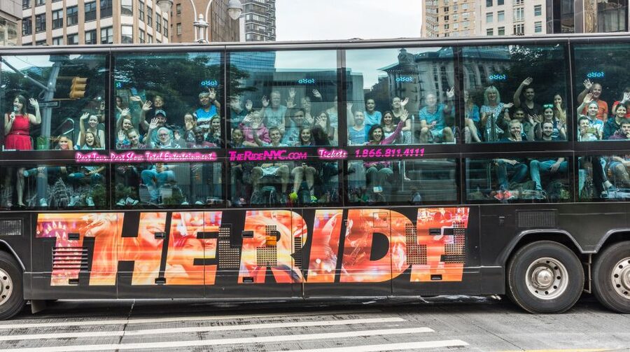 New York City: The Ride Interactive Bus Tour - A Moving Theater: what The RIDE is really like