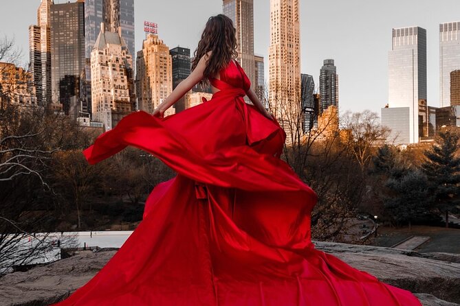 New York Flying-dress photoshoot with iconic NYC views - What’s Included in Your Flying-Dress Photo Package