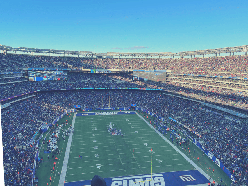 New York: New York Giants Football Game Ticket - MetLife Stadium Atmosphere: Big Screens, Big Noise, Big Game Energy