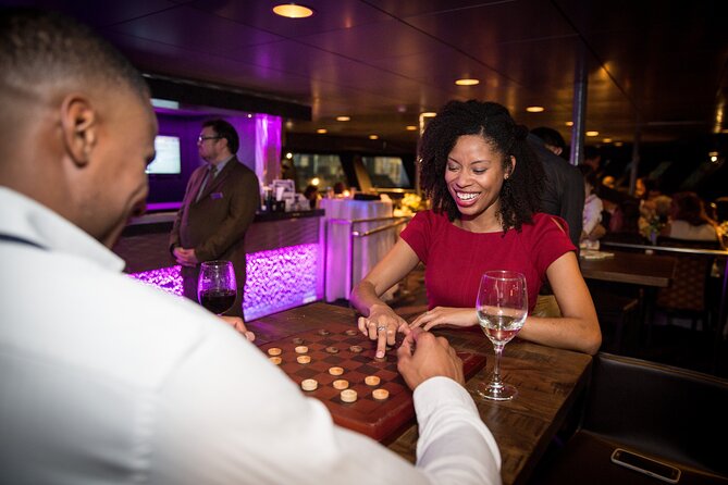 New York Pier 15 New Year's Eve Buffet Dinner Cruise - DJ music, photo props, and that late-night energy