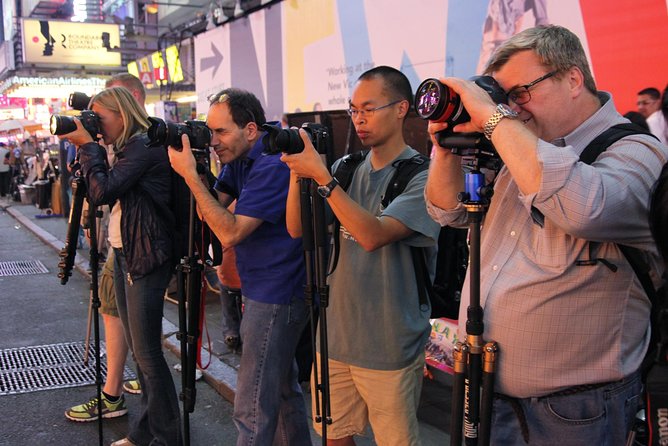 NYC After-Dark Photography Tour - Bryant Park flash practice: how not to look like a tourist