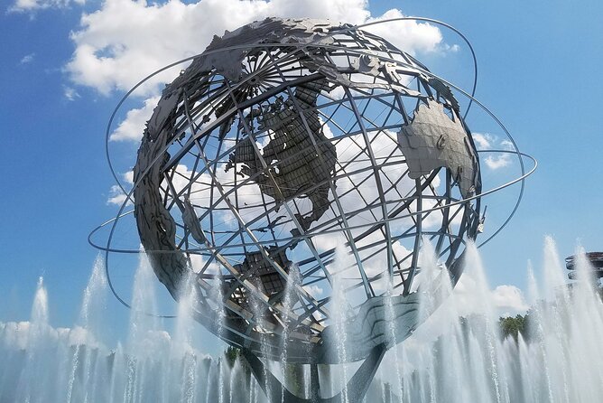 NYC Bus Tour of Brooklyn, Bronx, Queens: Art, Food & Sports - Queens waterfront views and the Unisphere: where “World’s Fair” still shows up