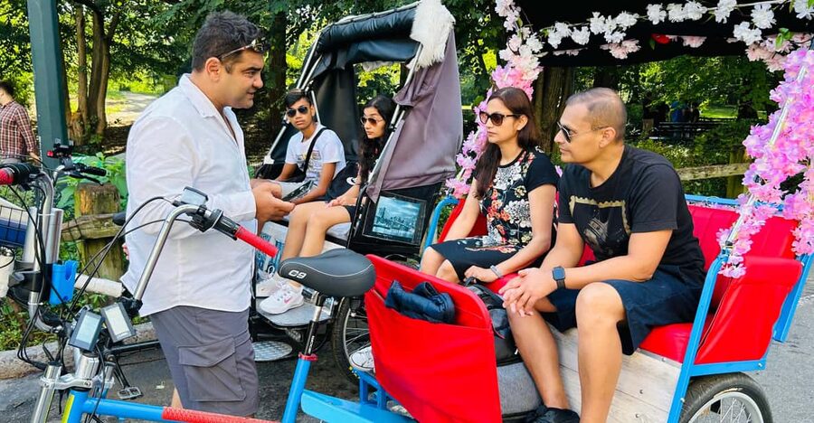 NYC: Central Park Guided Pedicab Tour - Conservatory Water, Cherry Hill, and the lake-and-water views