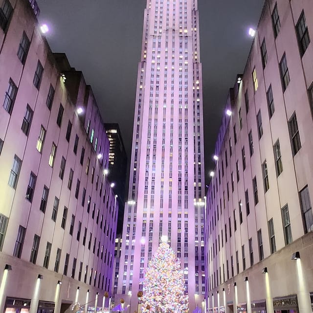 NYC: Christmas Lights Horse Carriage Ride - 5th Avenue in December: Saks Light Show and Storefronts