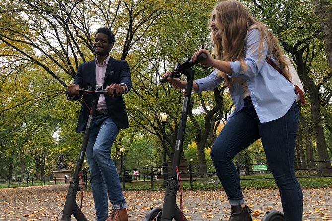 NYC Electric Scooter Rental - The pickup routine: mobile ticket, helmet, and a quick check-in