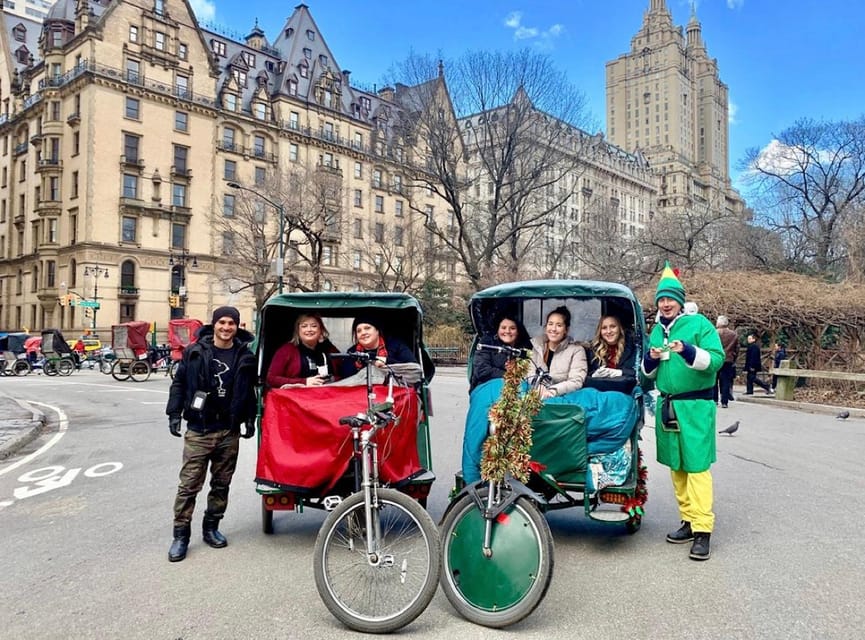 NYC: Elf & Home Alone 2 Locations Central Park Pedicab Tour - Where You Start: 1411 6th Ave Meets the Plaza Hotel Photo Moment