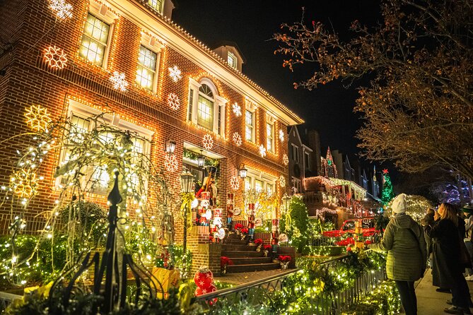 NYC Holiday Lights and Dyker Heights Luxury Bus Tour - A pause near the 9/11 Memorial: reflection built into the route