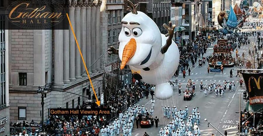 NYC: Macy's Thanksgiving Day Parade Premium Viewing Brunch - Outdoor viewing platform: seeing the parade you actually care about