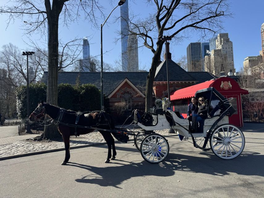 NYC Private Central Park Horse Carriage Ride with Guide - Strawberry Fields and Columbus Circle: headline stops with context