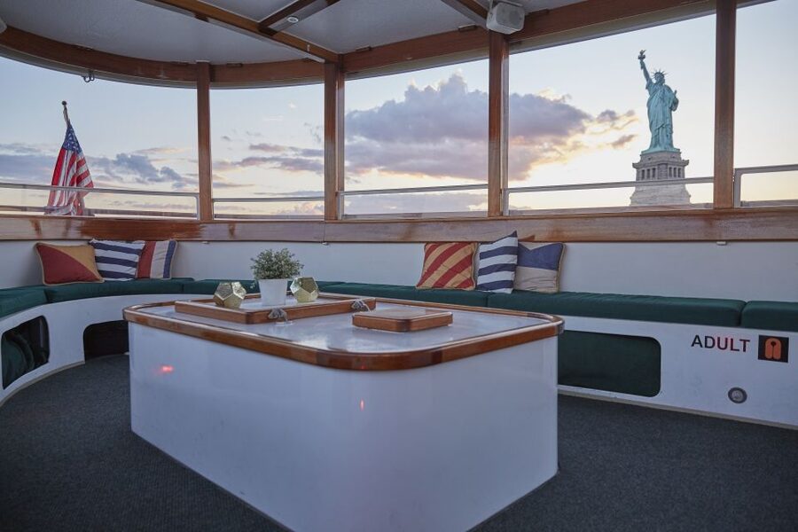 NYC: Sunset Cruise on a Small Yacht with a Drink - Route walkthrough: Lower Manhattan, islands, and that skyline glow