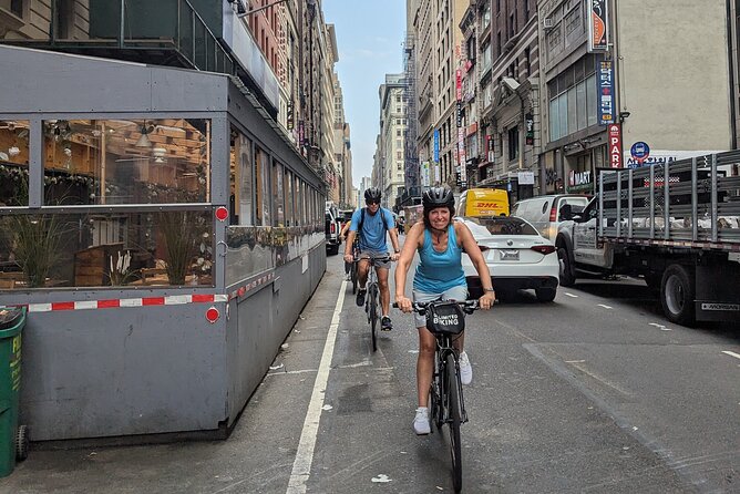 Radical & Weird History Bike Tour of New York City - National 9/11 Memorial & Museum: memorial fountains and the rebuilt skyline