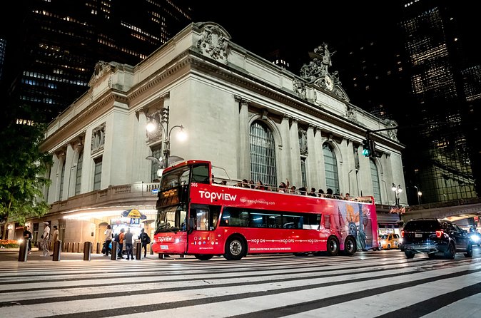 Skyline Night Bus Audio Narrated Tour Experience - East River bridges: Brooklyn Bridge legacy, then another engineering marvel