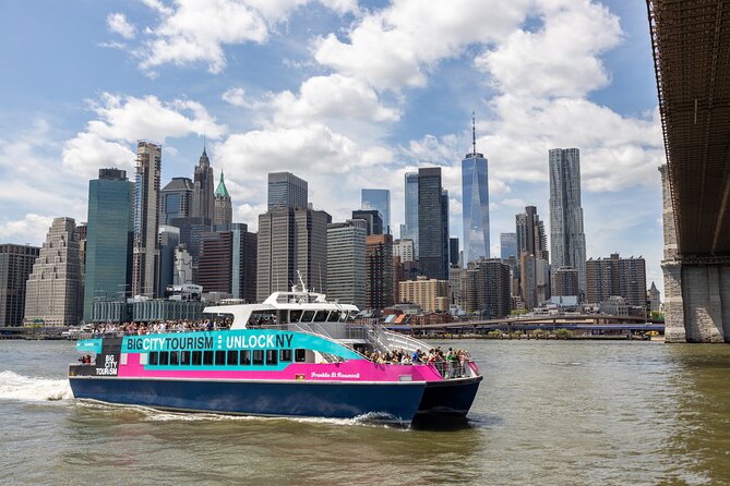 Statue of Liberty & NYC Skyline Cruise - Freedom Liberty Tour - Onboard comfort: WiFi, restroom, bar, and photo reality