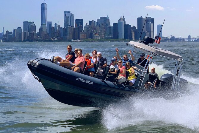 Statue of Liberty Speedboat Tour - from Chelsea Piers - Ellis Island and Little Island on the Way Back