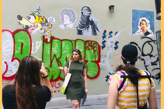Street art tour at Soho - Stop one: The Wall (Gateway to SoHo) and Forrest Myers’ minimalist idea