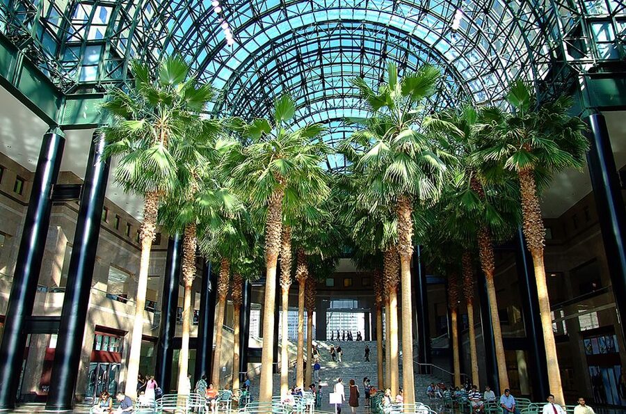 World Trade Center, 911 and Ground Zero Walking Tour - Winter Garden: the $60 million glass pavilion and what “reconstructed” means